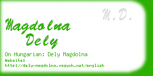 magdolna dely business card